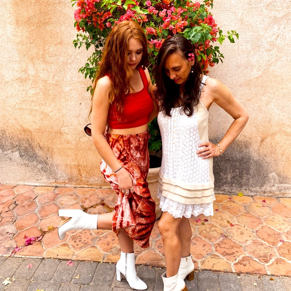 Red Velvet Free People Skirt